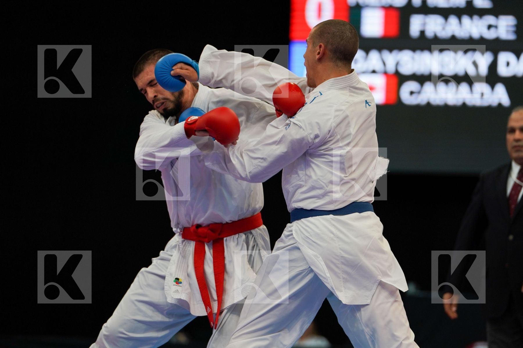Canada France Gaysinsky Daniel Male kumite 84+ kg Reis Filipe