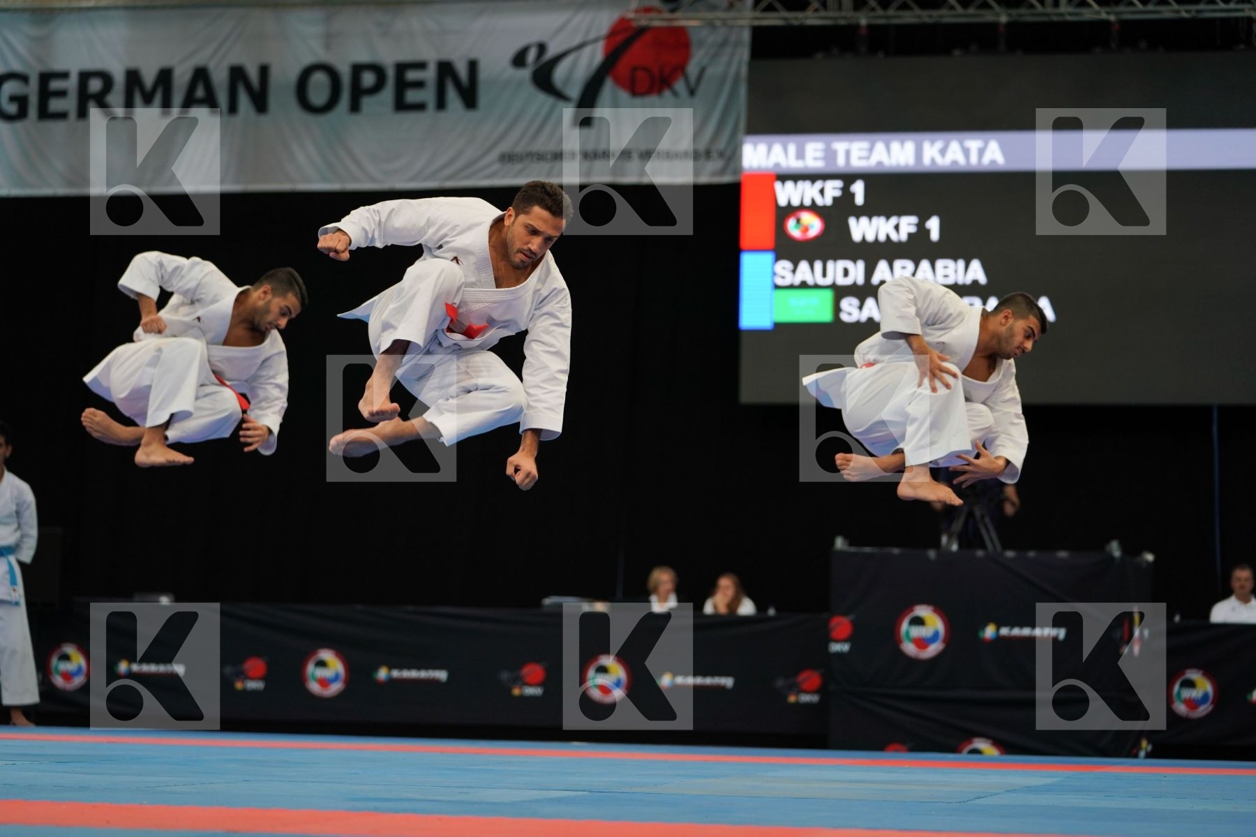 Male team kata Unsu Wkf 1