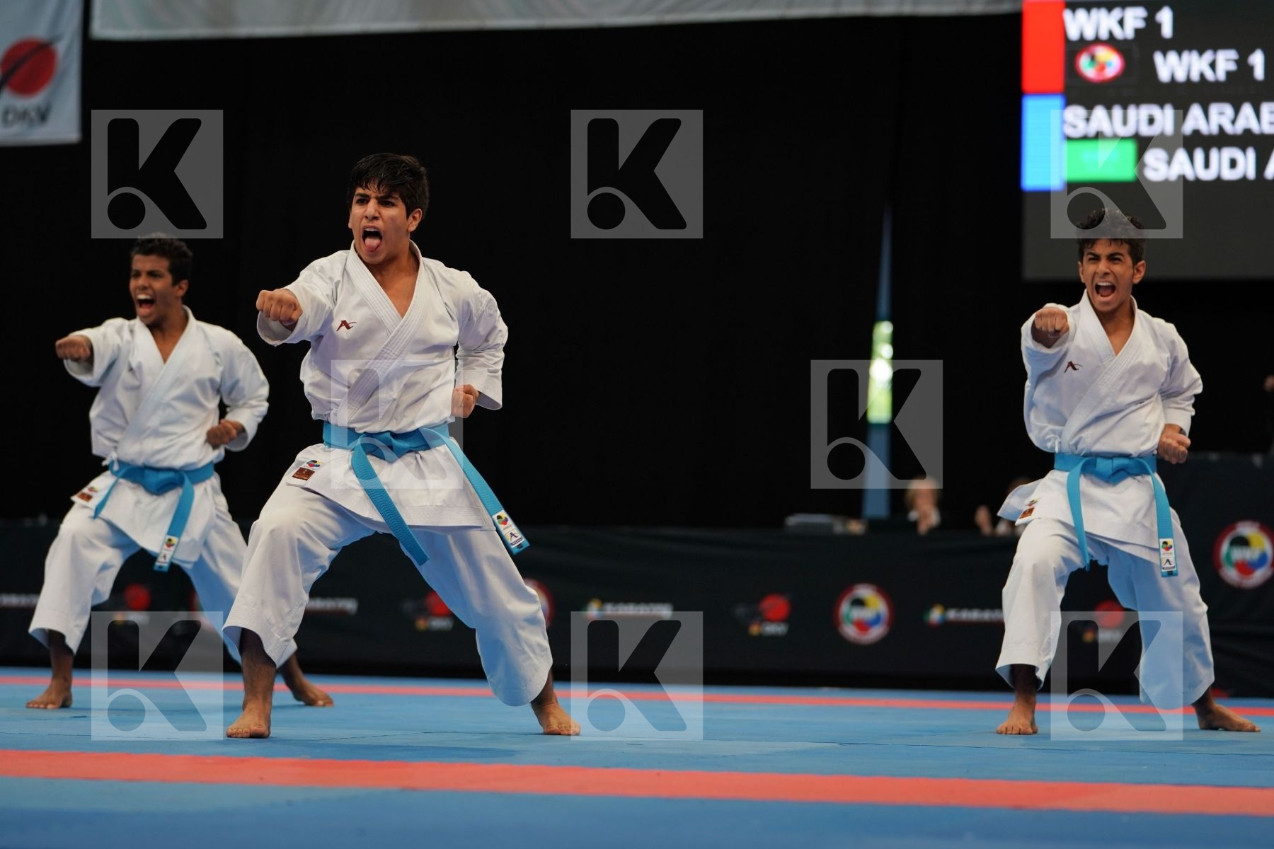 Kanku sho Male team kata Saudi Arabia