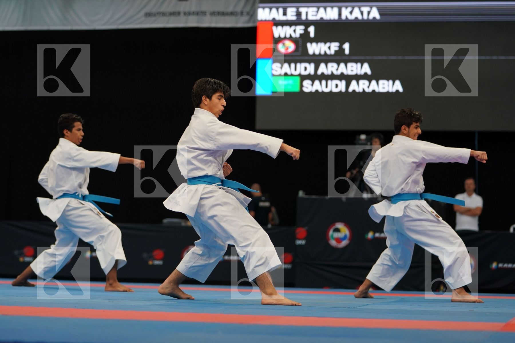 Kanku sho Male team kata Saudi Arabia