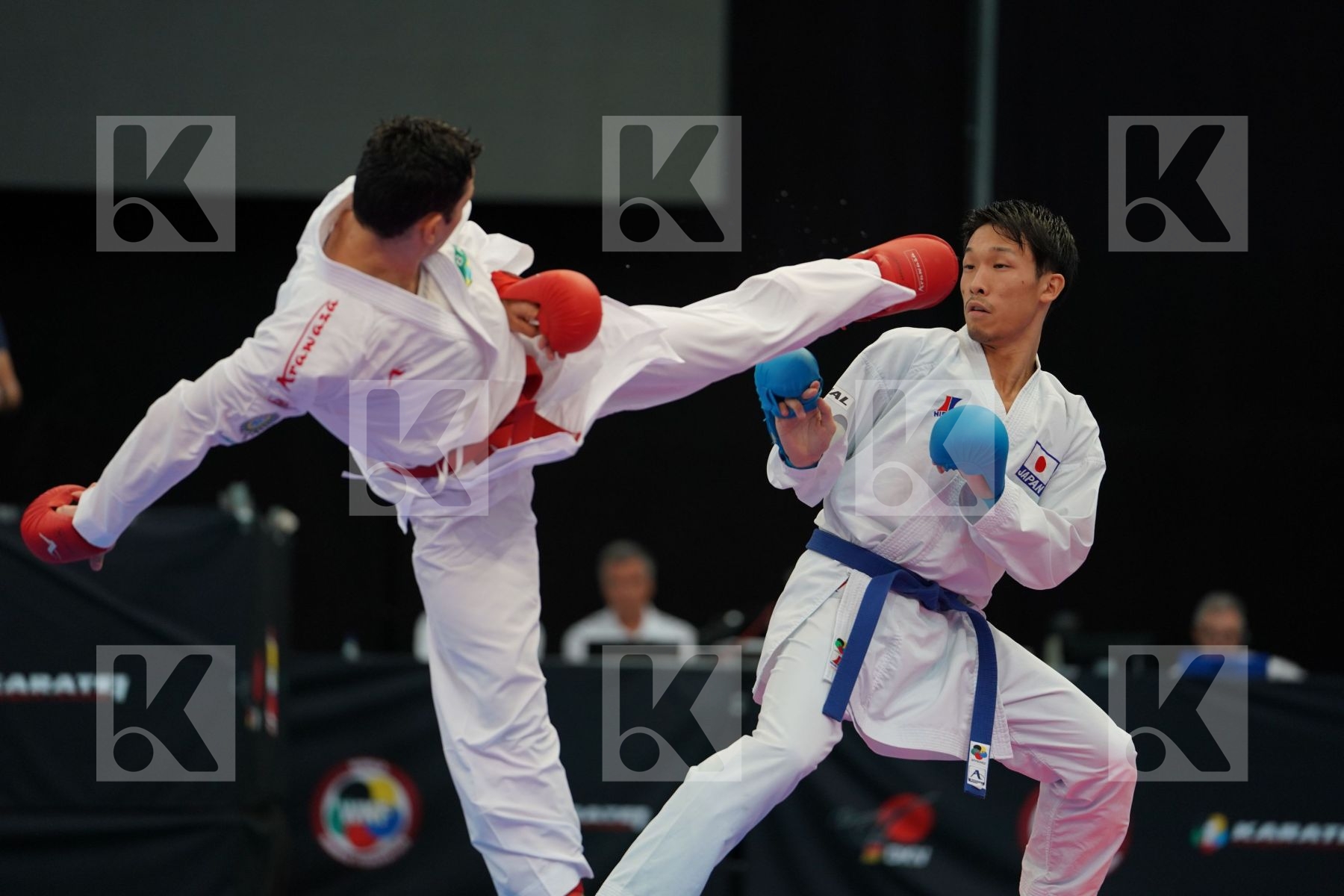 Brazil Figueira Vinicius Gomyo Hiroto Japan Male kumite -67 kg