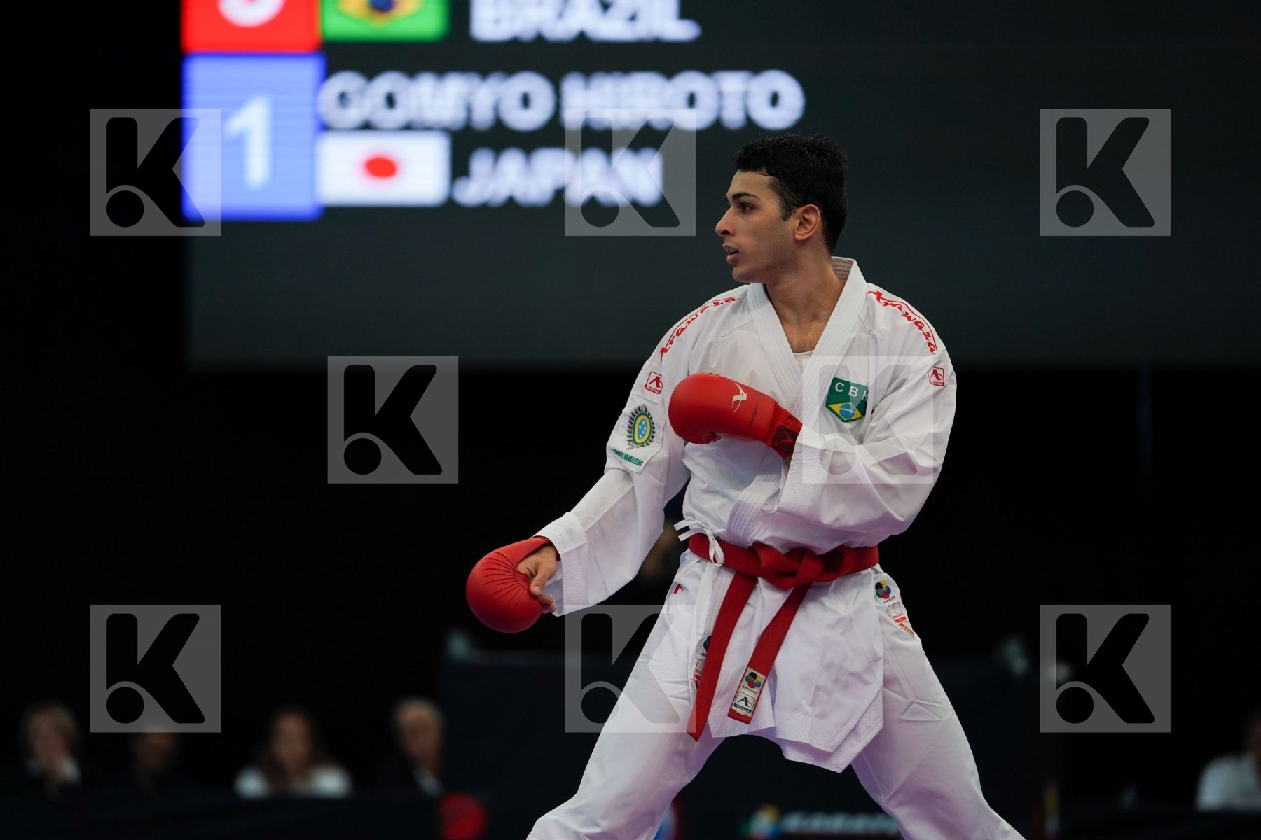 Brazil Figueira Vinicius Gomyo Hiroto Japan Male kumite -67 kg