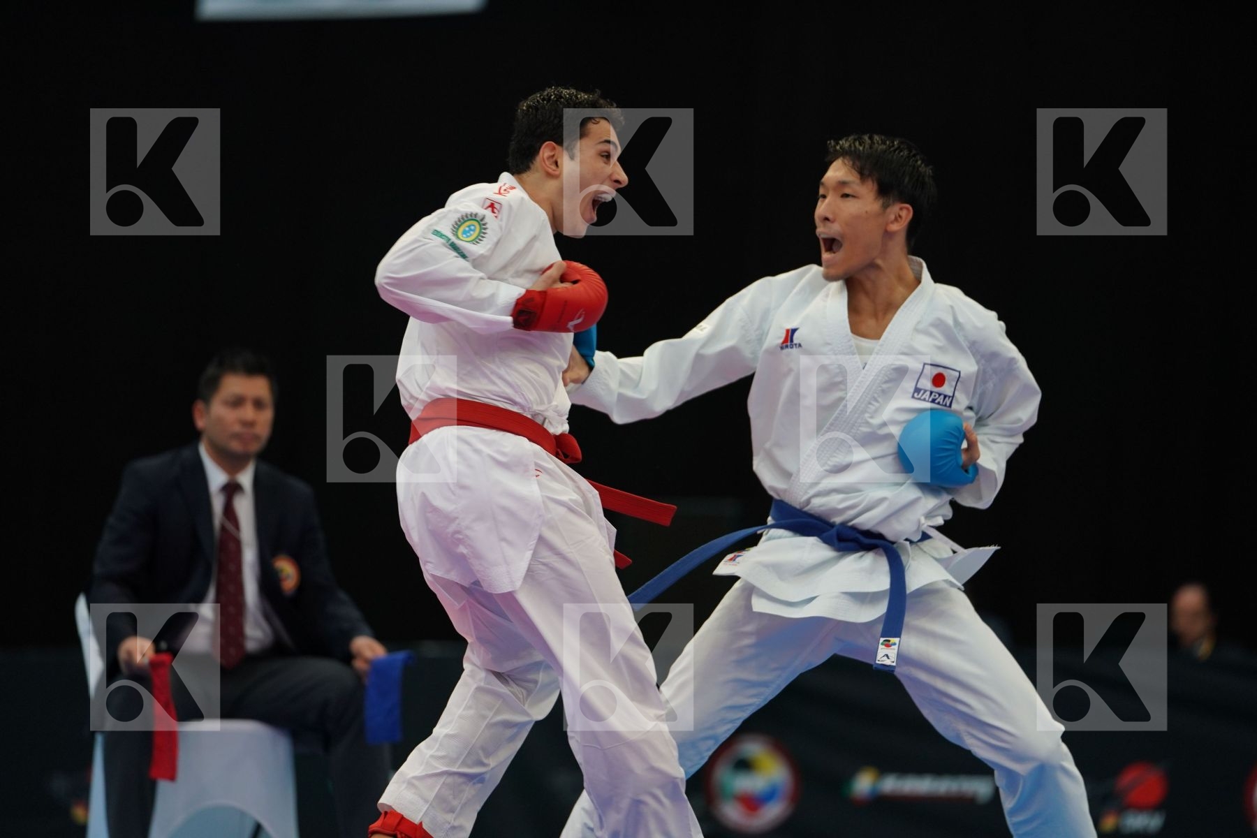 Brazil Figueira Vinicius Gomyo Hiroto Japan Male kumite -67 kg