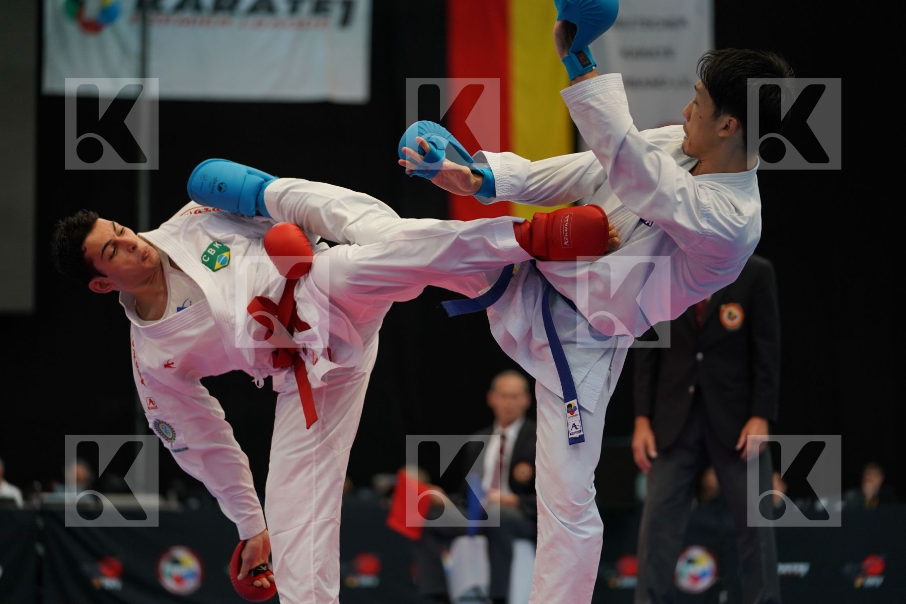Brazil Figueira Vinicius Gomyo Hiroto Japan Male kumite -67 kg