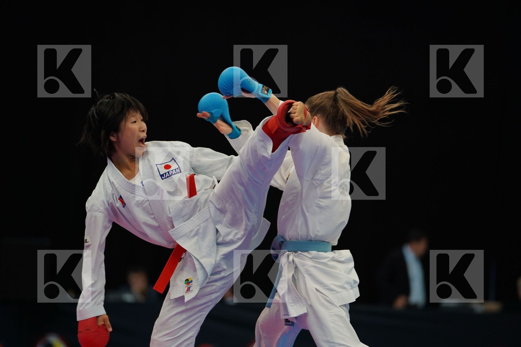 Female kumite -50 kg Germany Hubrich Shara Japan Miyahara Miho
