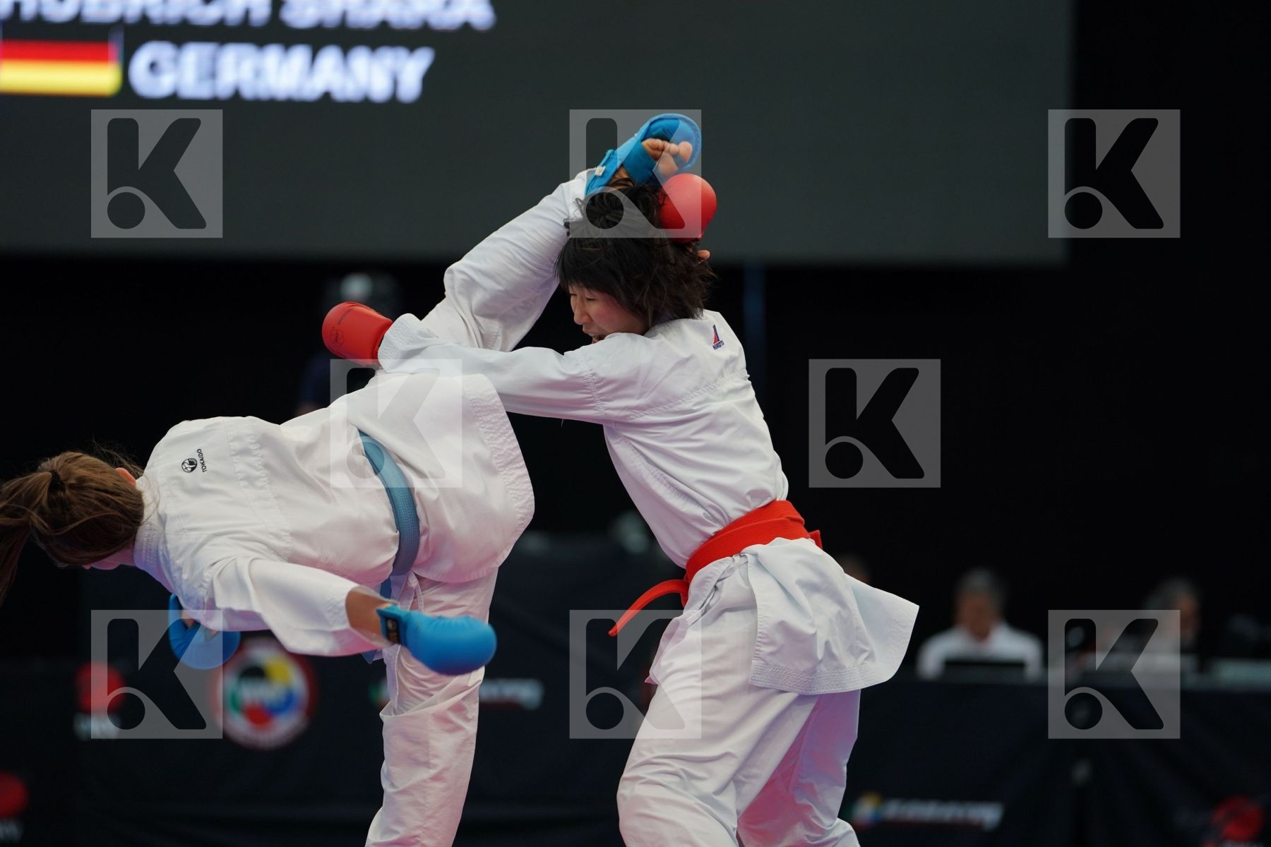 Female kumite -50 kg Germany Hubrich Shara Japan Miyahara Miho