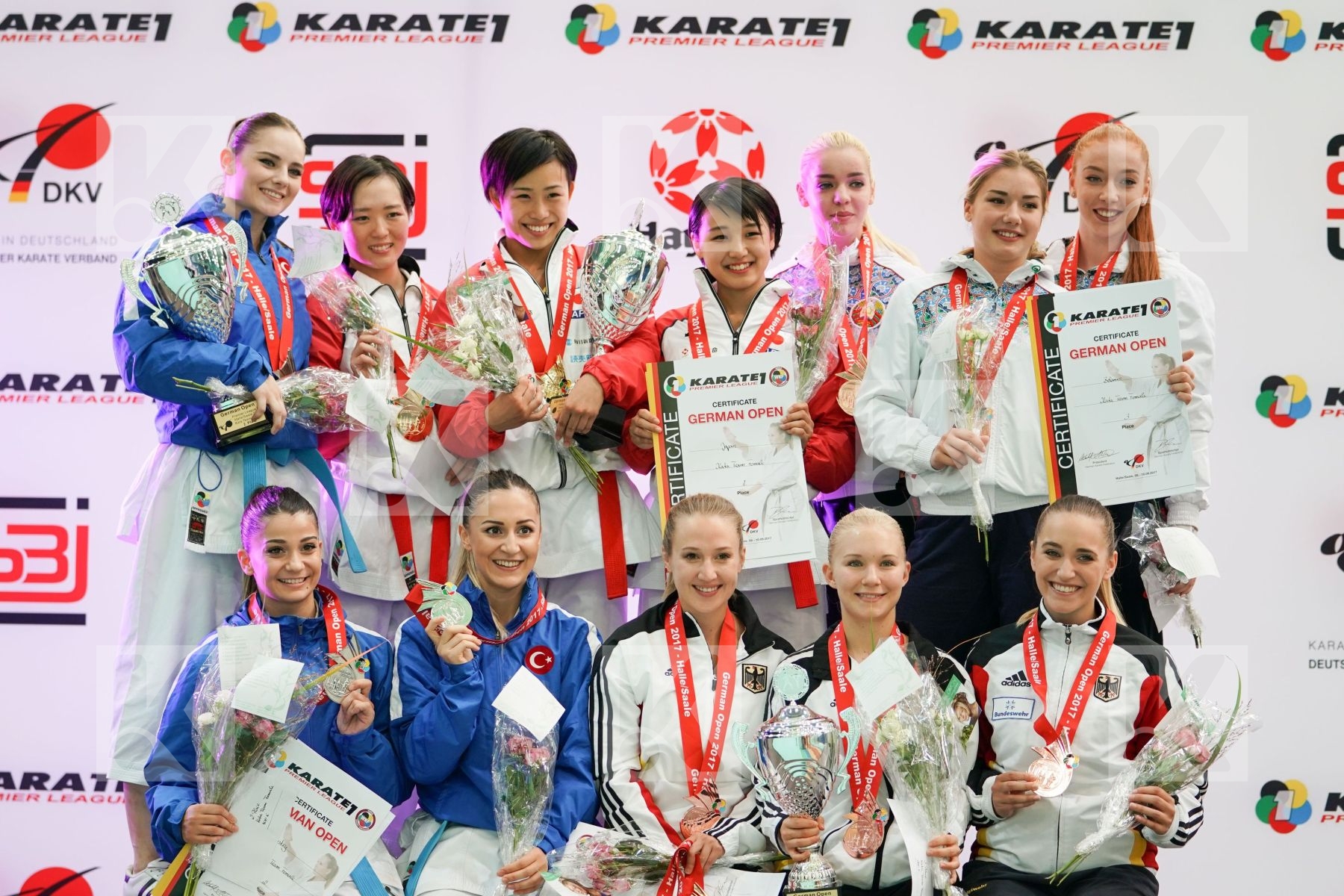 Belarus Female team kata Germany Japan Turkey