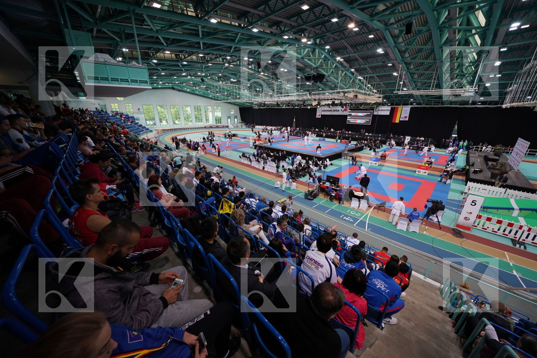 Photo taken during elimination days of the 2017 Karate 1 Premier