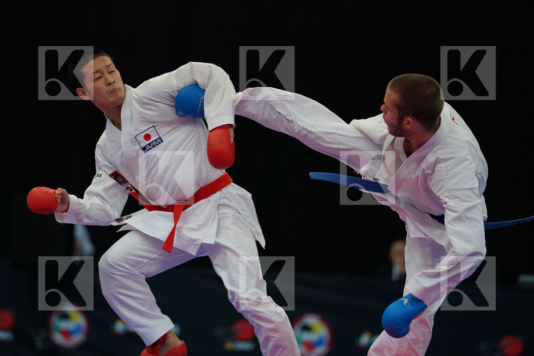 Funahashi Masamichi Hodzic Mario Japan Male kumite -67 kg Monten