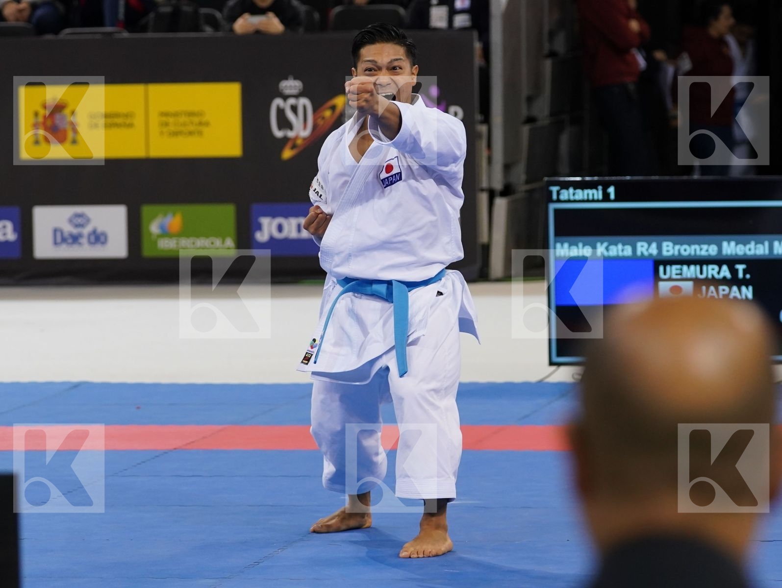UEMURA TAKUYA (JAPAN) in Senior Male Kata - Bronze bout