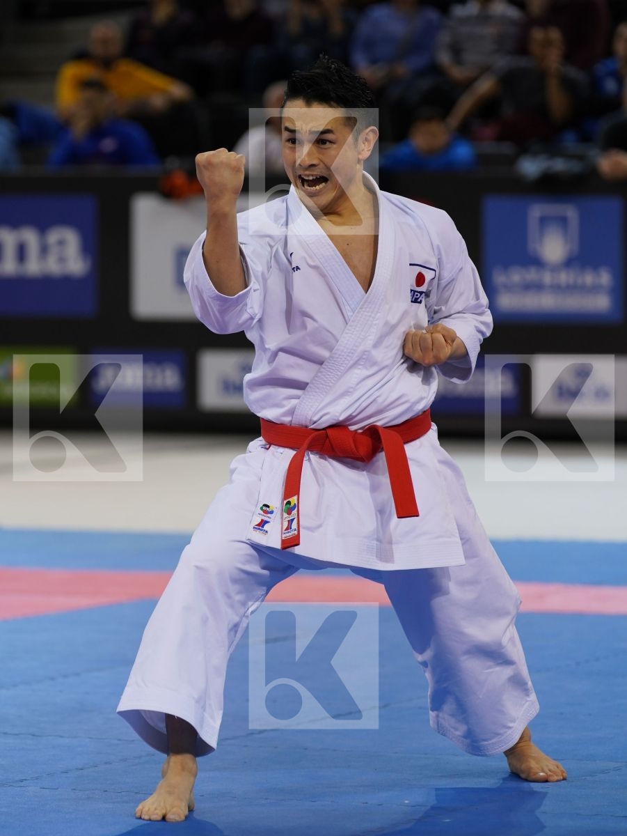 SHIMBABA ISSEI (JAPAN) in Senior Male Kata - Bronze bout