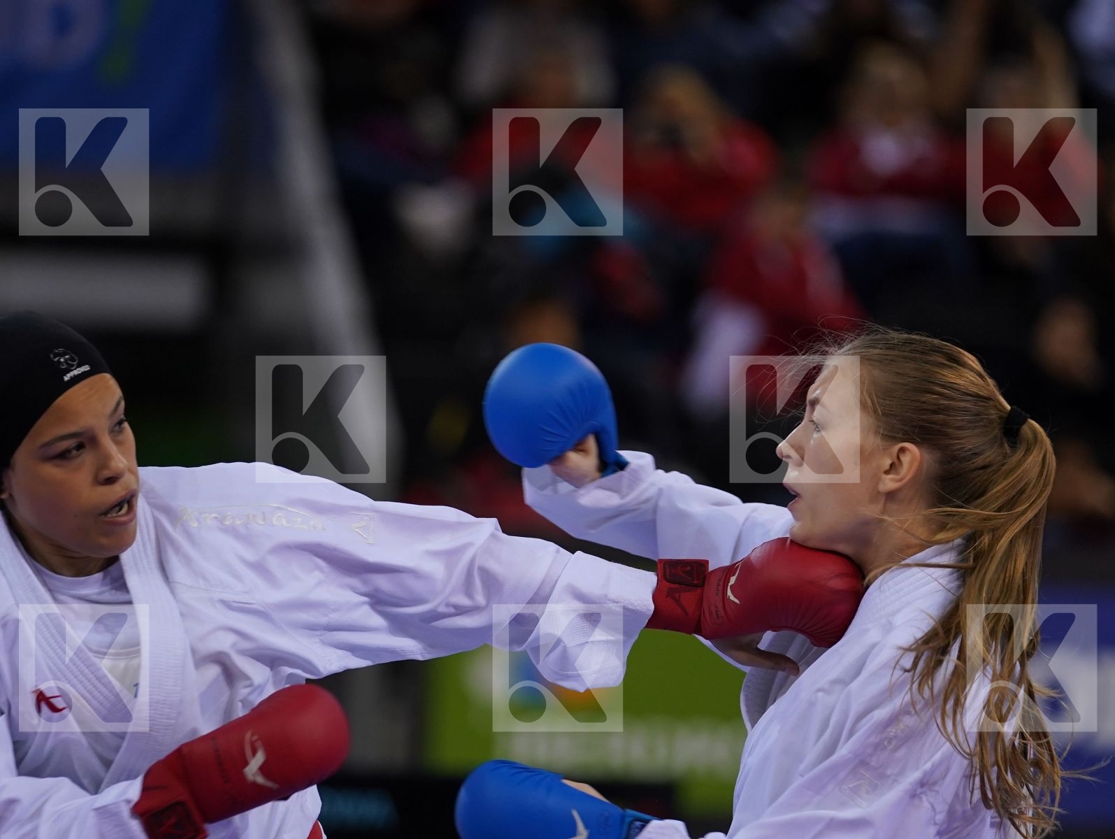 SAYED RADWA (EGYPT) vs RYBALCHENKO TATIANA (RUSSIAN FEDERATION) in Senior Kumite -50 Kg - Bronze bout