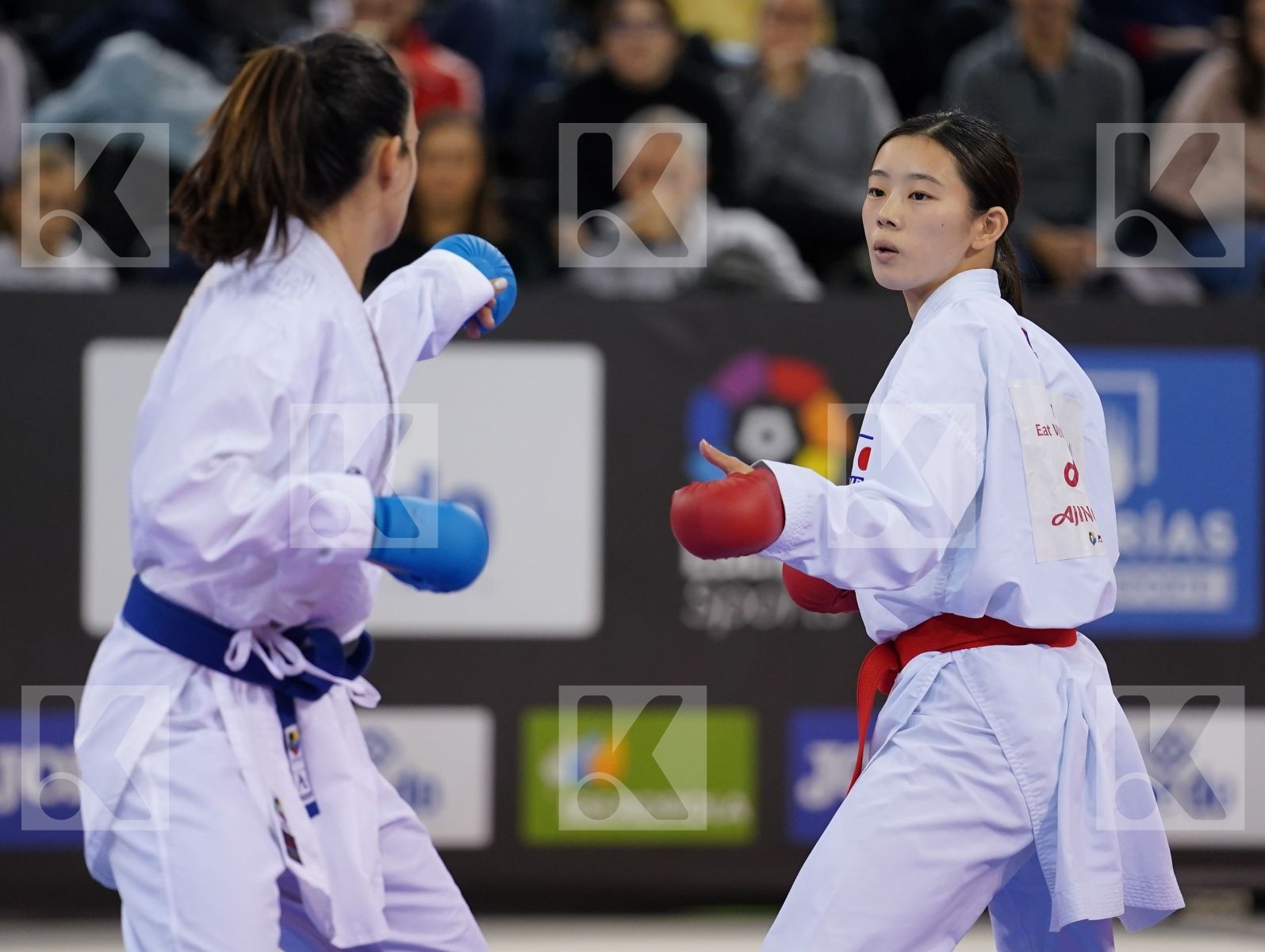 TAHATA RINKA (JAPAN) vs ALIYEVA NURANE (AZERBAIJAN) in Senior Kumite -50 Kg - Bronze bout