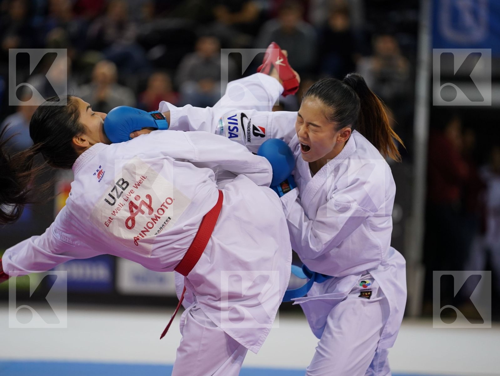RAKHIMOVA SEVINCH (UZBEKISTAN) vs WEN TZU-YUN (CHINESE TAIPEI) in Senior Kumite -55 Kg - Bronze bout