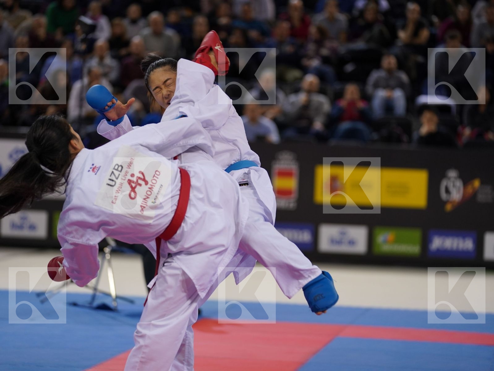 RAKHIMOVA SEVINCH (UZBEKISTAN) vs WEN TZU-YUN (CHINESE TAIPEI) in Senior Kumite -55 Kg - Bronze bout