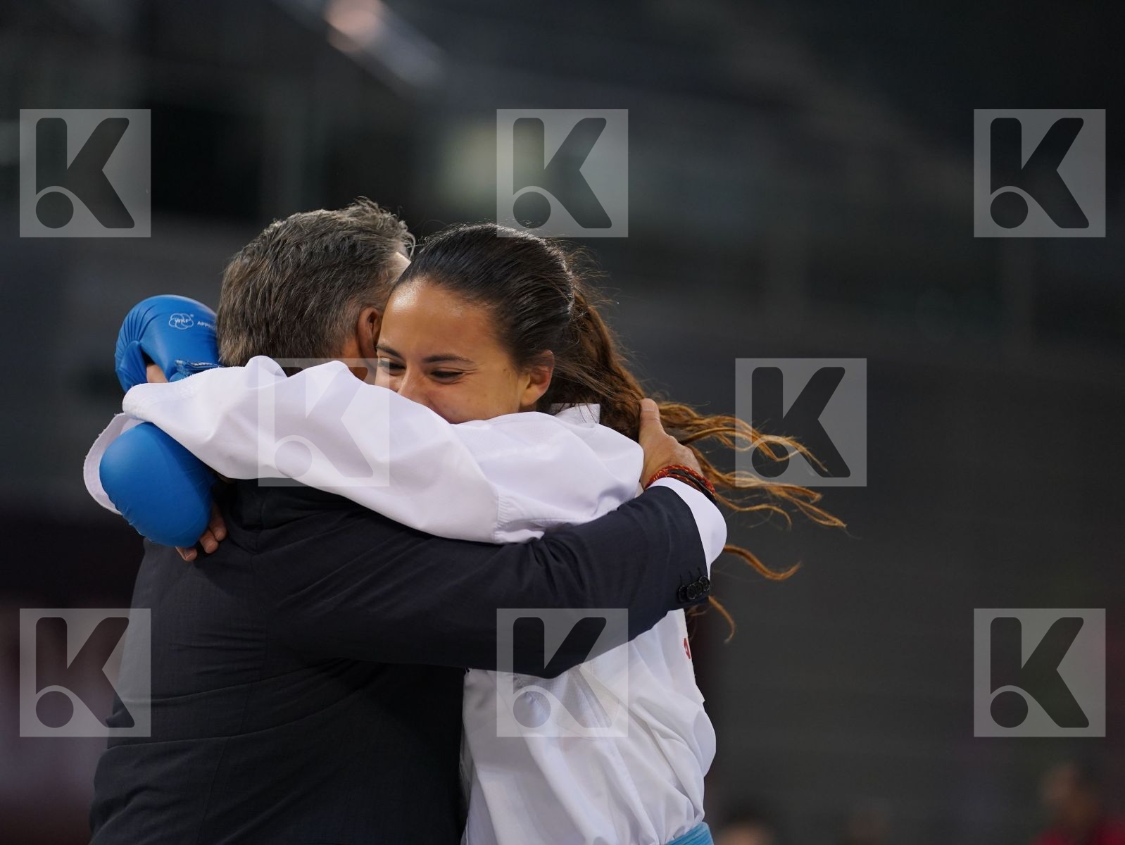 BITSCH JANA (GERMANY) vs FERNANDEZ OSORIO CARLOTA (SPAIN) in Senior Kumite -55 Kg - Bronze bout