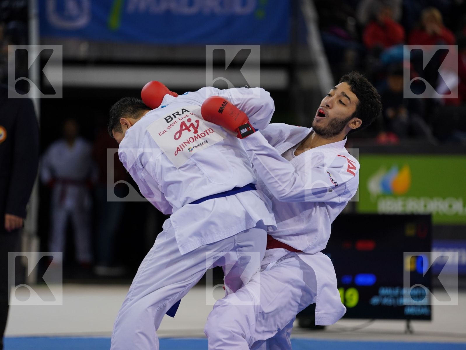ELSAWY ALI (EGYPT) vs FIGUEIRA VINICIUS (BRAZIL) in Senior Kumite -67 Kg - Bronze bout