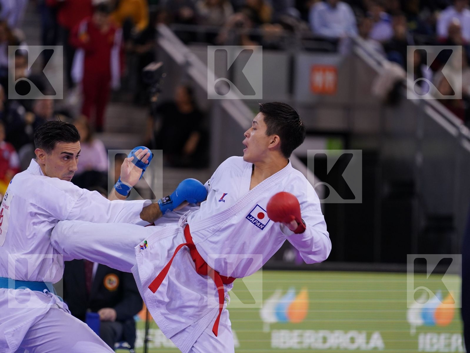 SAKIYAMA YUSEI (JAPAN) vs IBANEZ SAENZ-TORRE RODRIGO (SPAIN) in Senior Kumite -75 Kg - Bronze bout
