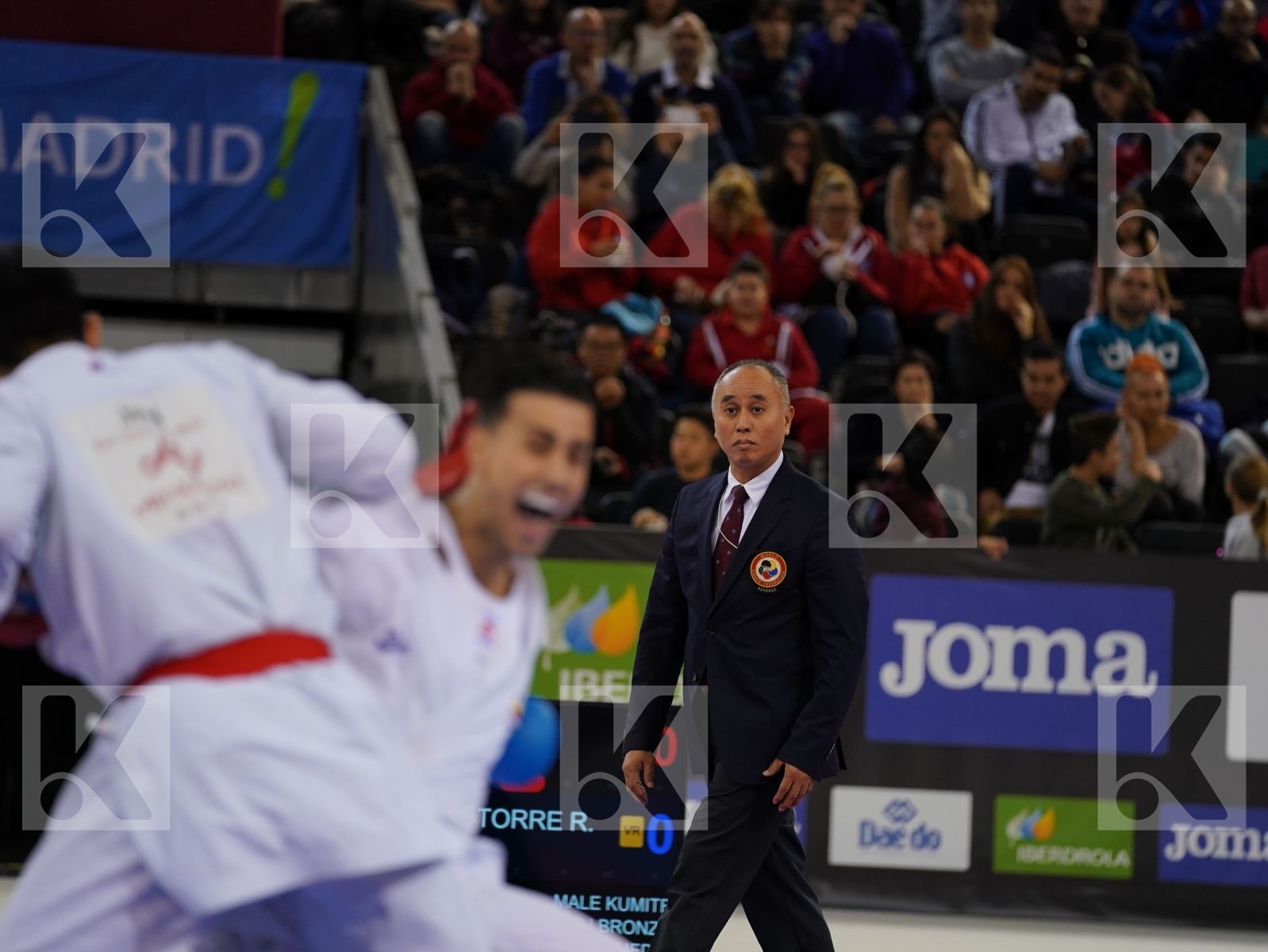 SAKIYAMA YUSEI (JAPAN) vs IBANEZ SAENZ-TORRE RODRIGO (SPAIN) in Senior Kumite -75 Kg - Bronze bout
