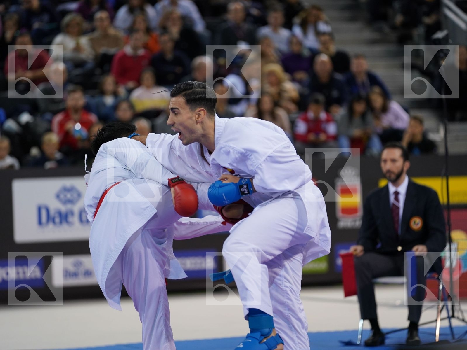 SAKIYAMA YUSEI (JAPAN) vs IBANEZ SAENZ-TORRE RODRIGO (SPAIN) in Senior Kumite -75 Kg - Bronze bout