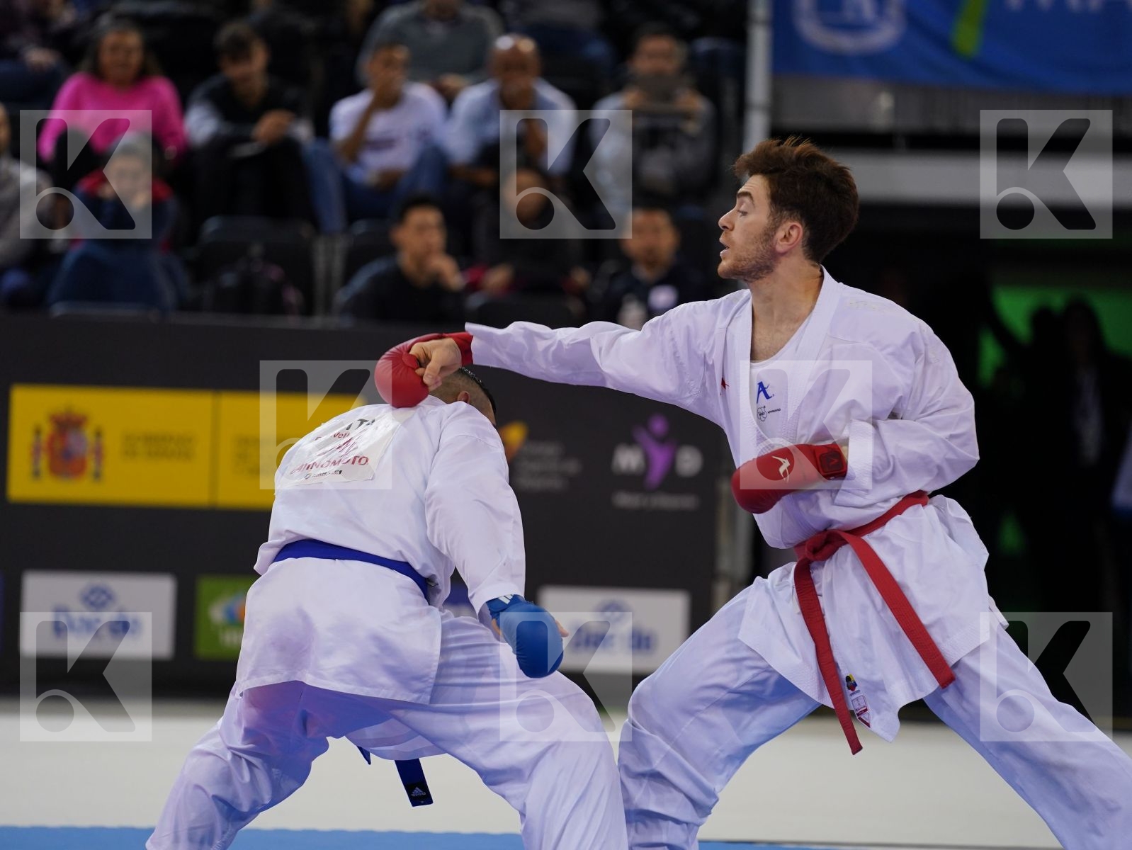 BUSA LUIGI (ITALY) vs ASIABARI ALI ASGHAR (ISLAMIC REPUBLIC OF IRAN) in Senior Kumite -75 Kg - Bronze bout