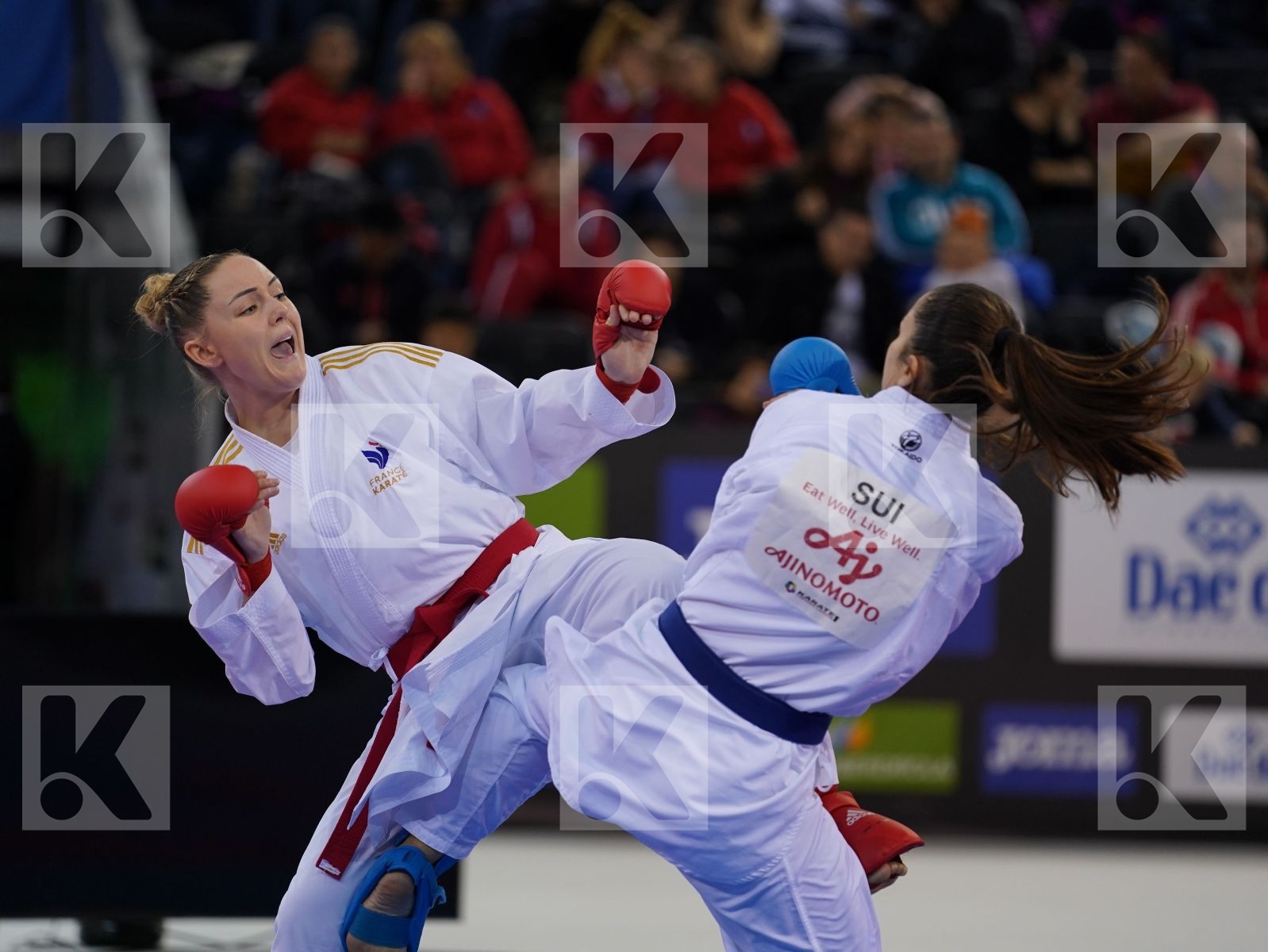AGIER ALIZEE (FRANCE) vs QUIRICI ELENA (SWITZERLAND) in Senior Kumite -68 Kg - Bronze bout