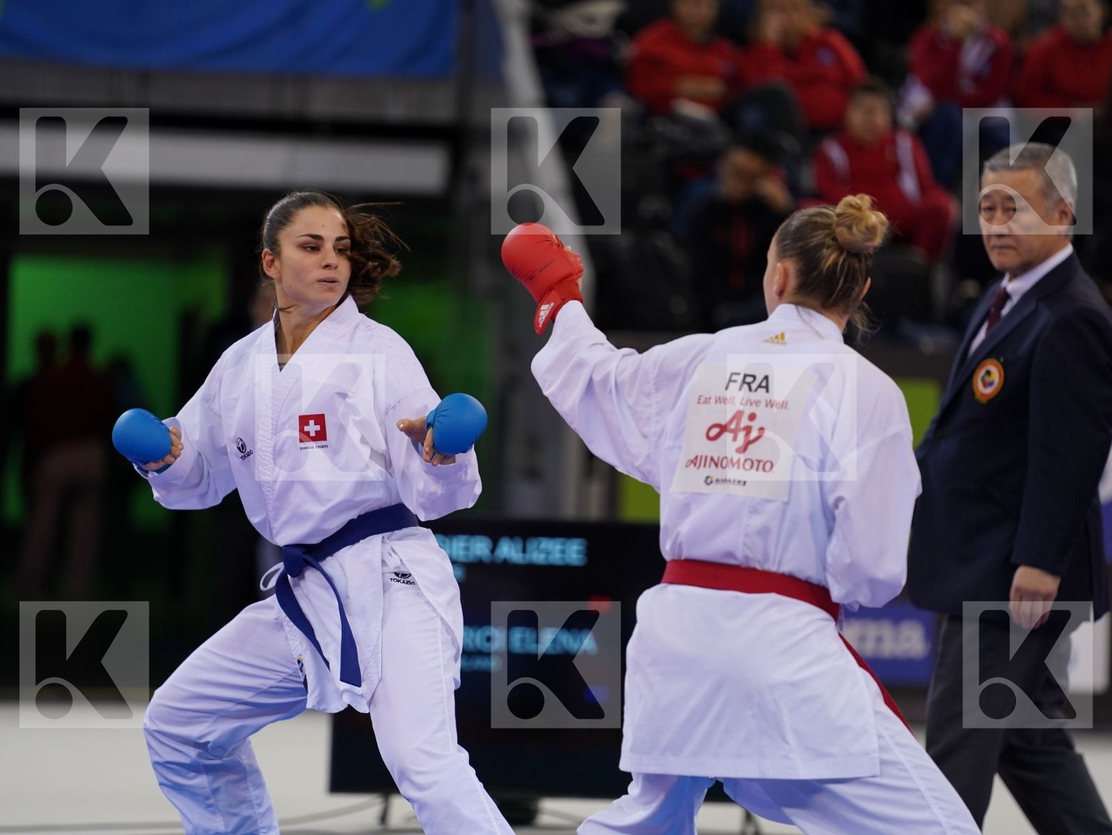 AGIER ALIZEE (FRANCE) vs QUIRICI ELENA (SWITZERLAND) in Senior Kumite -68 Kg - Bronze bout