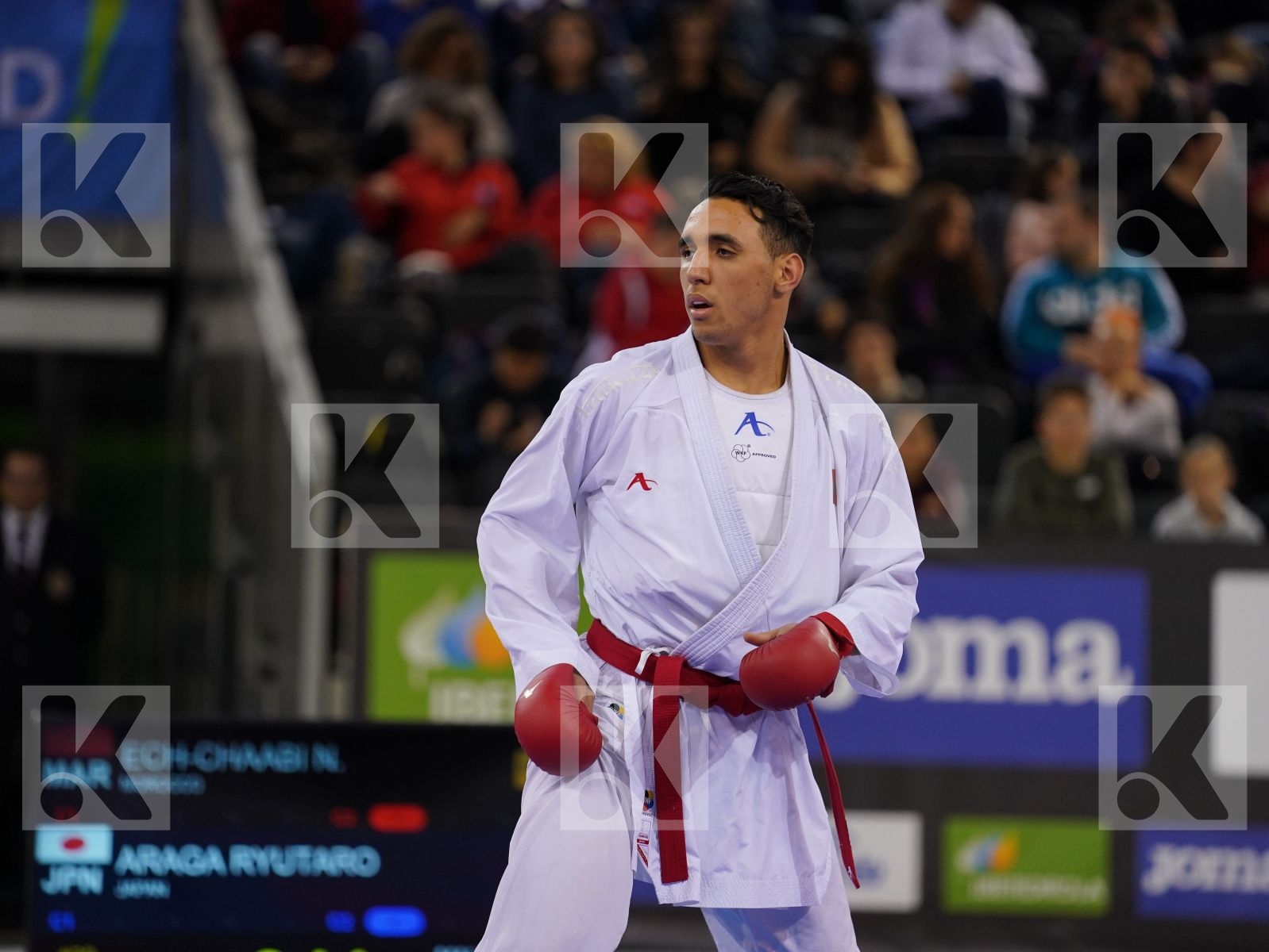 ECH-CHAABI NABIL (MOROCCO) vs ARAGA RYUTARO (JAPAN) in Senior Kumite -84 Kg - Bronze bout