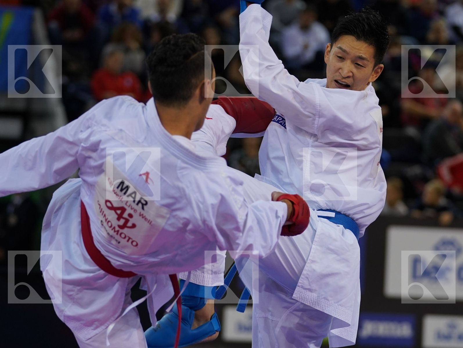 ECH-CHAABI NABIL (MOROCCO) vs ARAGA RYUTARO (JAPAN) in Senior Kumite -84 Kg - Bronze bout