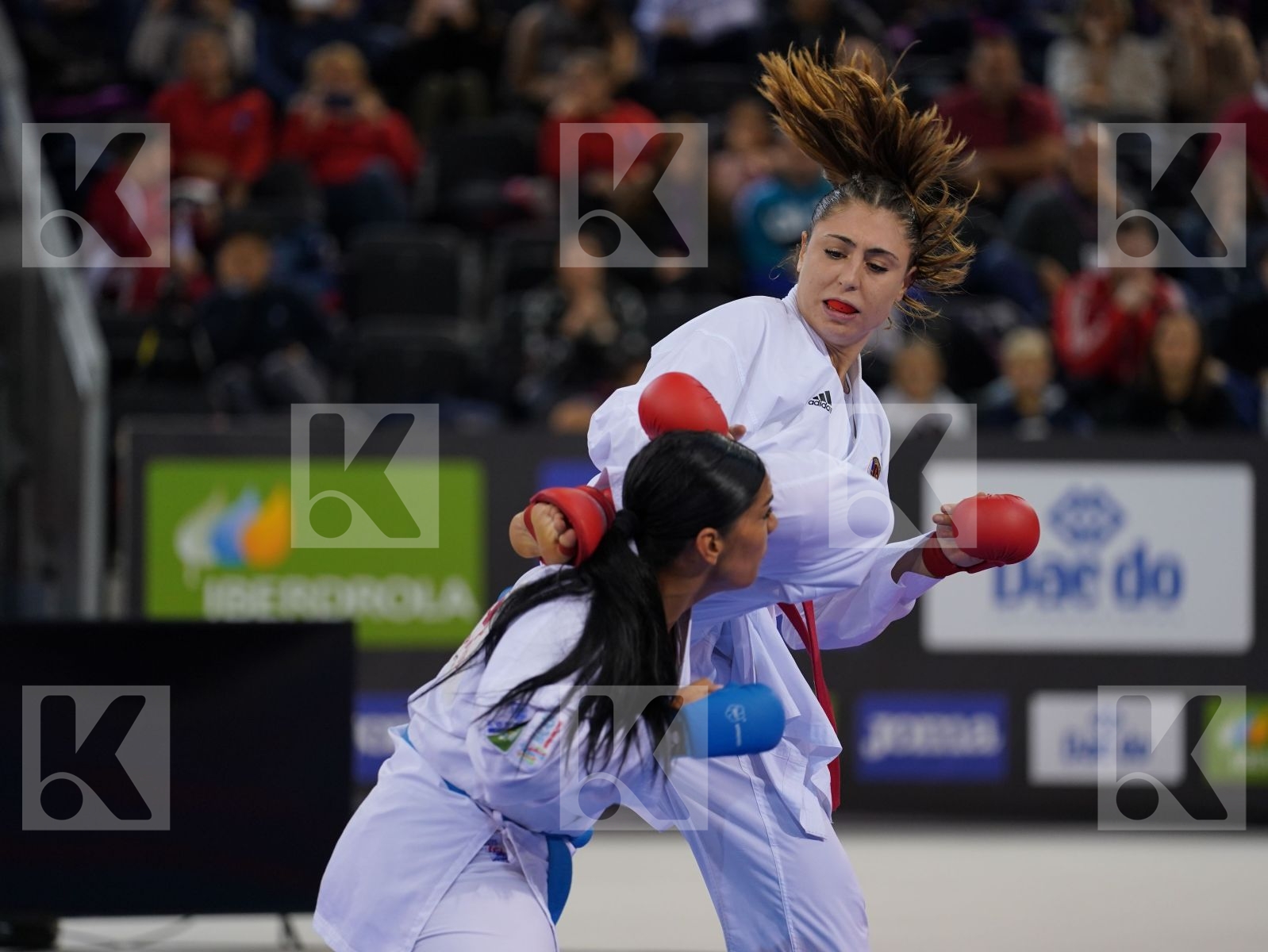 FERRACUTI CLIO (ITALY) vs TORRES GARCIA MARIA (SPAIN) in Senior Kumite 68+ Kg - Bronze bout