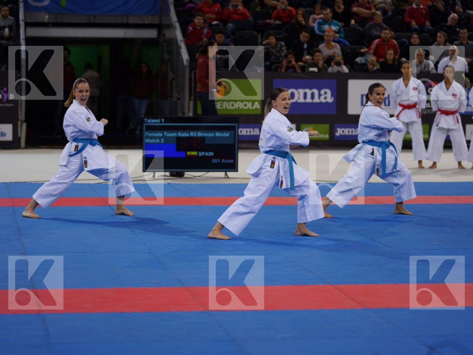 SPAIN in Senior Team Female Kata - Bronze bout