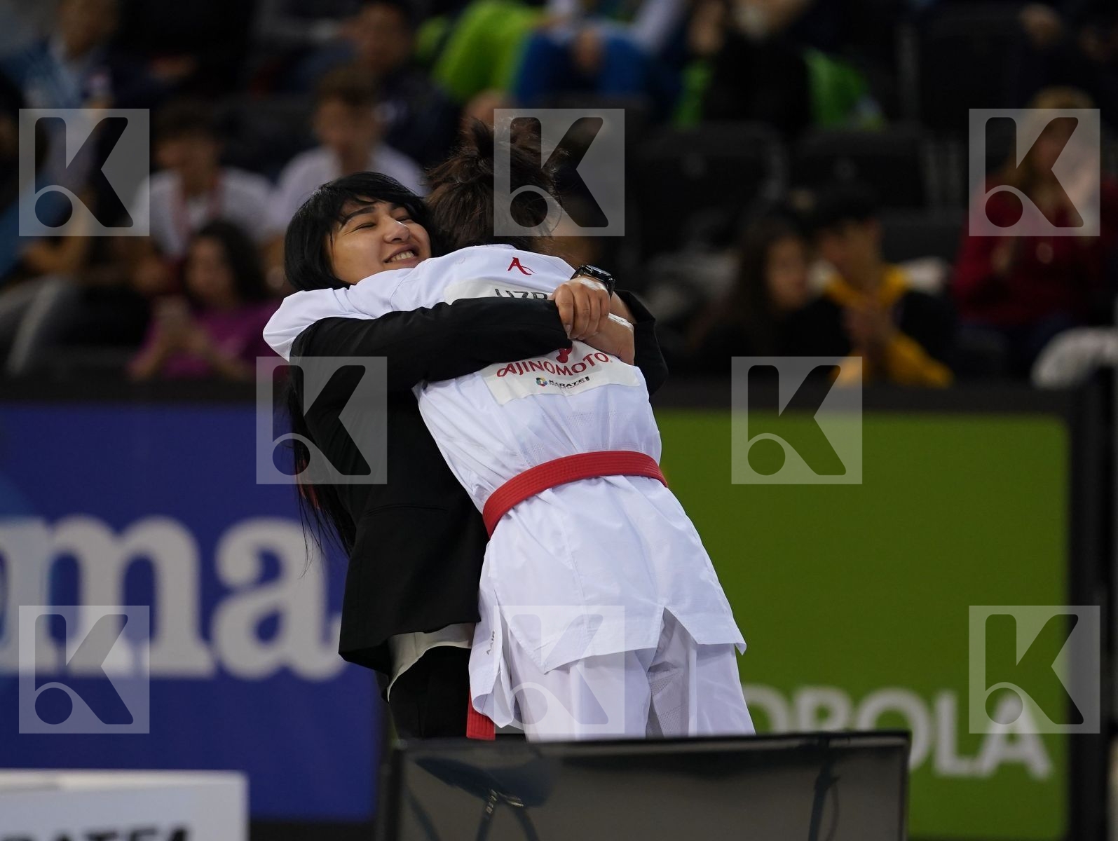 BABAEVA BAKHRINISO (UZBEKISTAN) vs OZCELIK ARAPOGLU SERAP (TURKEY) in Senior Kumite -50 Kg - Gold bout