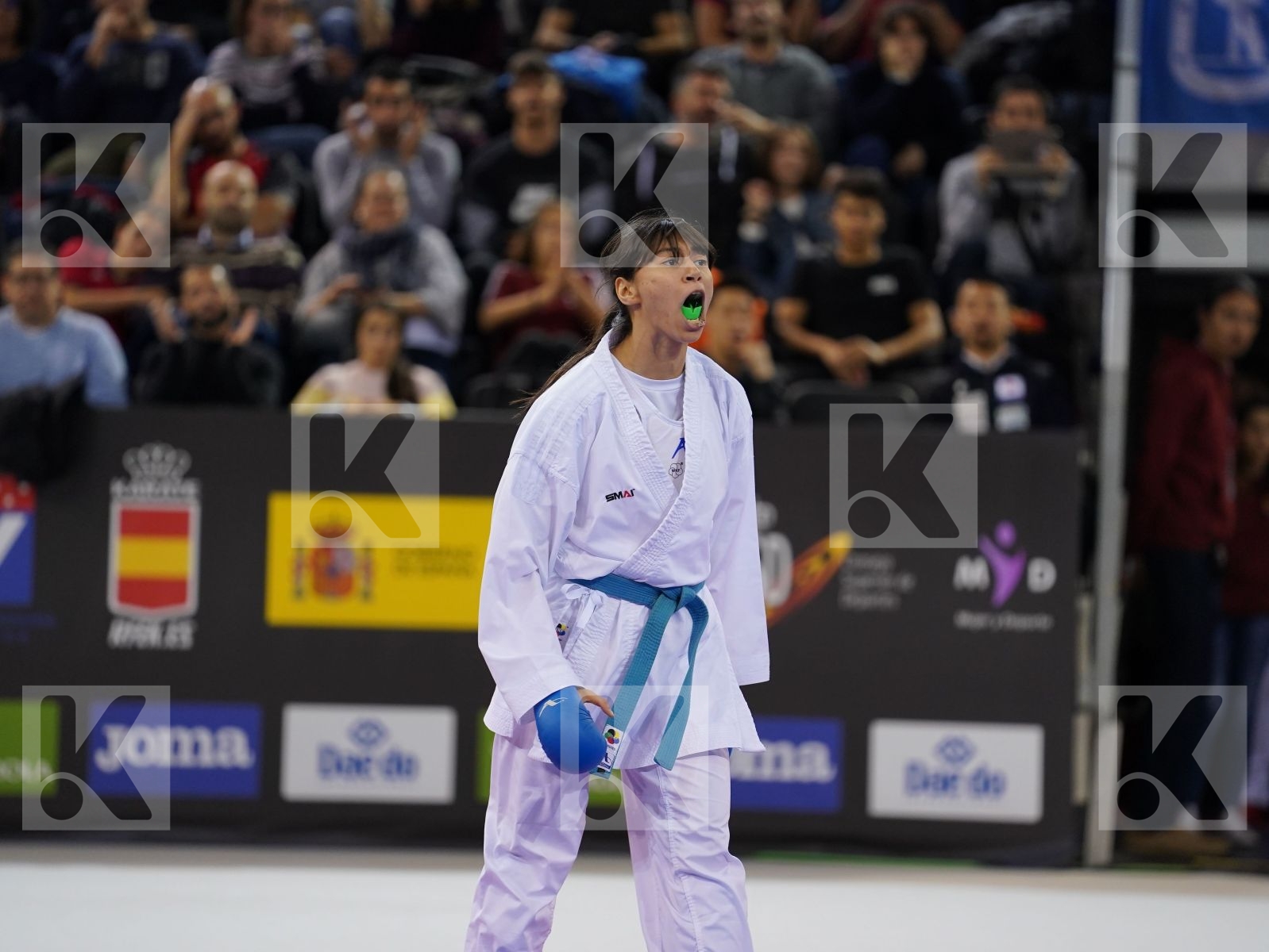 YAKAN TUBA (TURKEY) vs ATTIA YASSMIN (EGYPT) in Senior Kumite -55 Kg - Gold bout