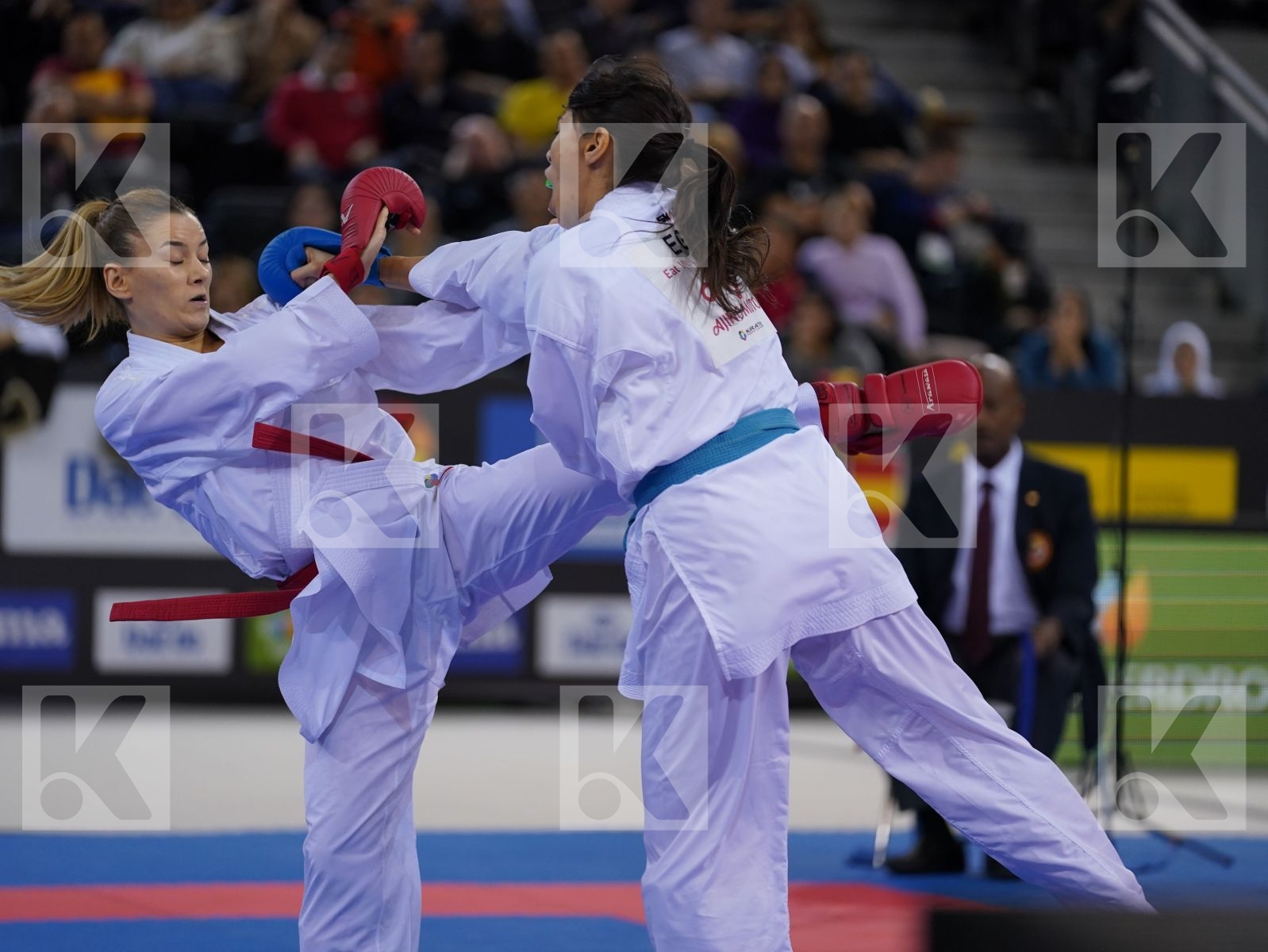 YAKAN TUBA (TURKEY) vs ATTIA YASSMIN (EGYPT) in Senior Kumite -55 Kg - Gold bout