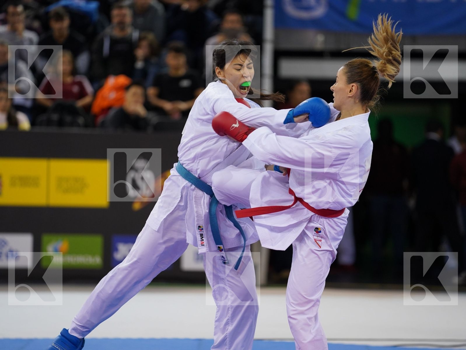 YAKAN TUBA (TURKEY) vs ATTIA YASSMIN (EGYPT) in Senior Kumite -55 Kg - Gold bout