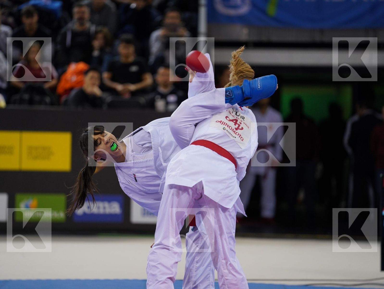 YAKAN TUBA (TURKEY) vs ATTIA YASSMIN (EGYPT) in Senior Kumite -55 Kg - Gold bout