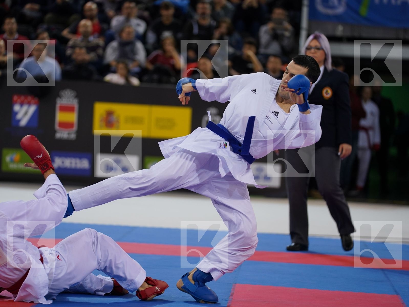 OZER OMER ABDURRAHIM (TURKEY) vs MEHDIZADEH AMIR (ISLAMIC REPUBLIC OF IRAN) in Senior Kumite -67 Kg - Gold bout
