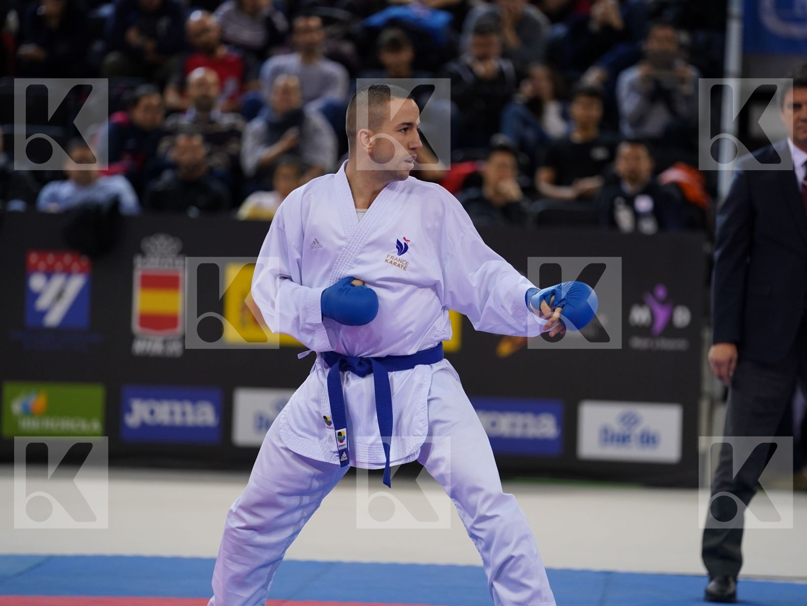 AINAZAROV YERMEK (KAZAKHSTAN) vs DA COSTA LOGAN (FRANCE) in Senior Kumite -75 Kg - Gold bout