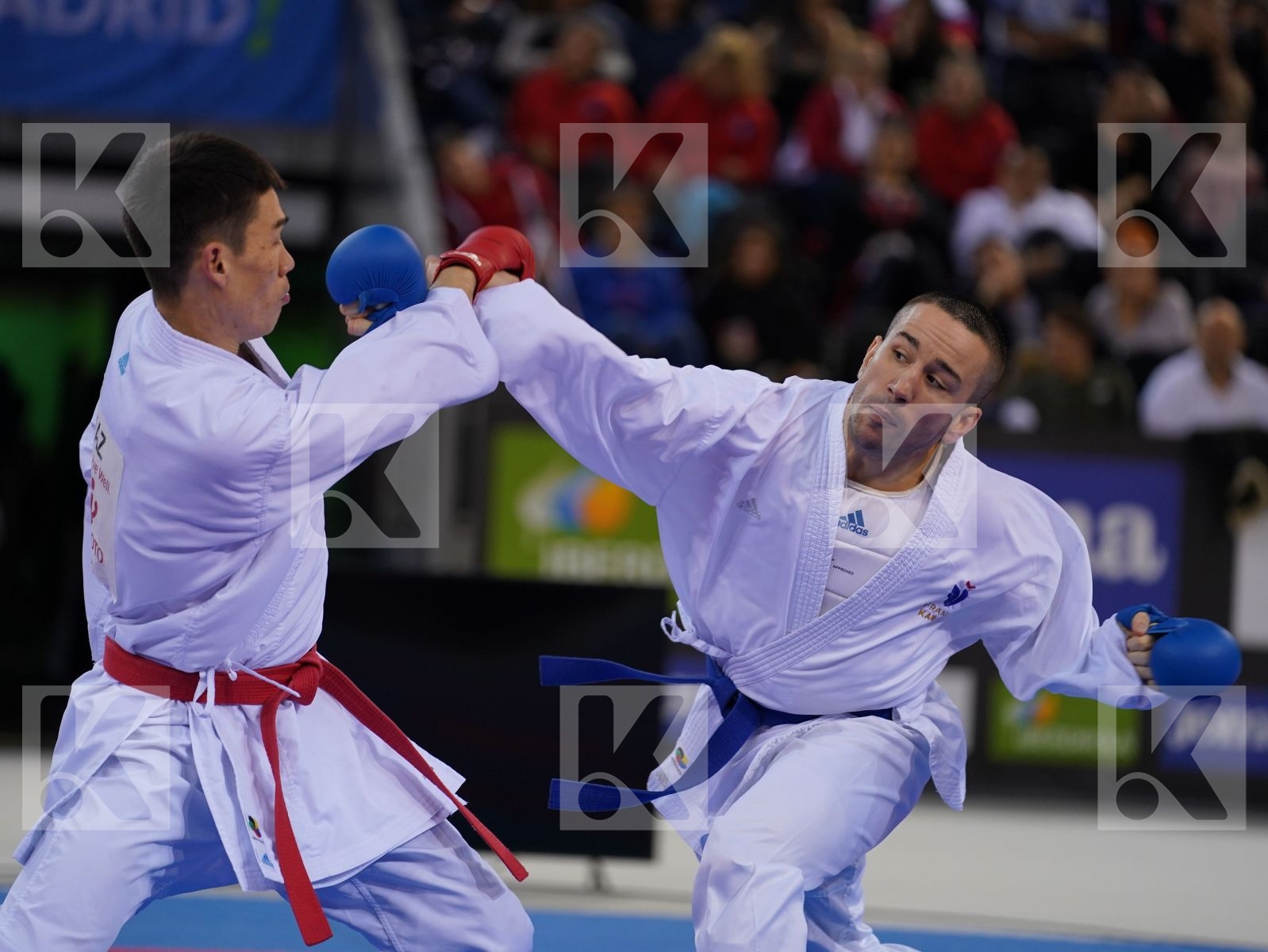AINAZAROV YERMEK (KAZAKHSTAN) vs DA COSTA LOGAN (FRANCE) in Senior Kumite -75 Kg - Gold bout