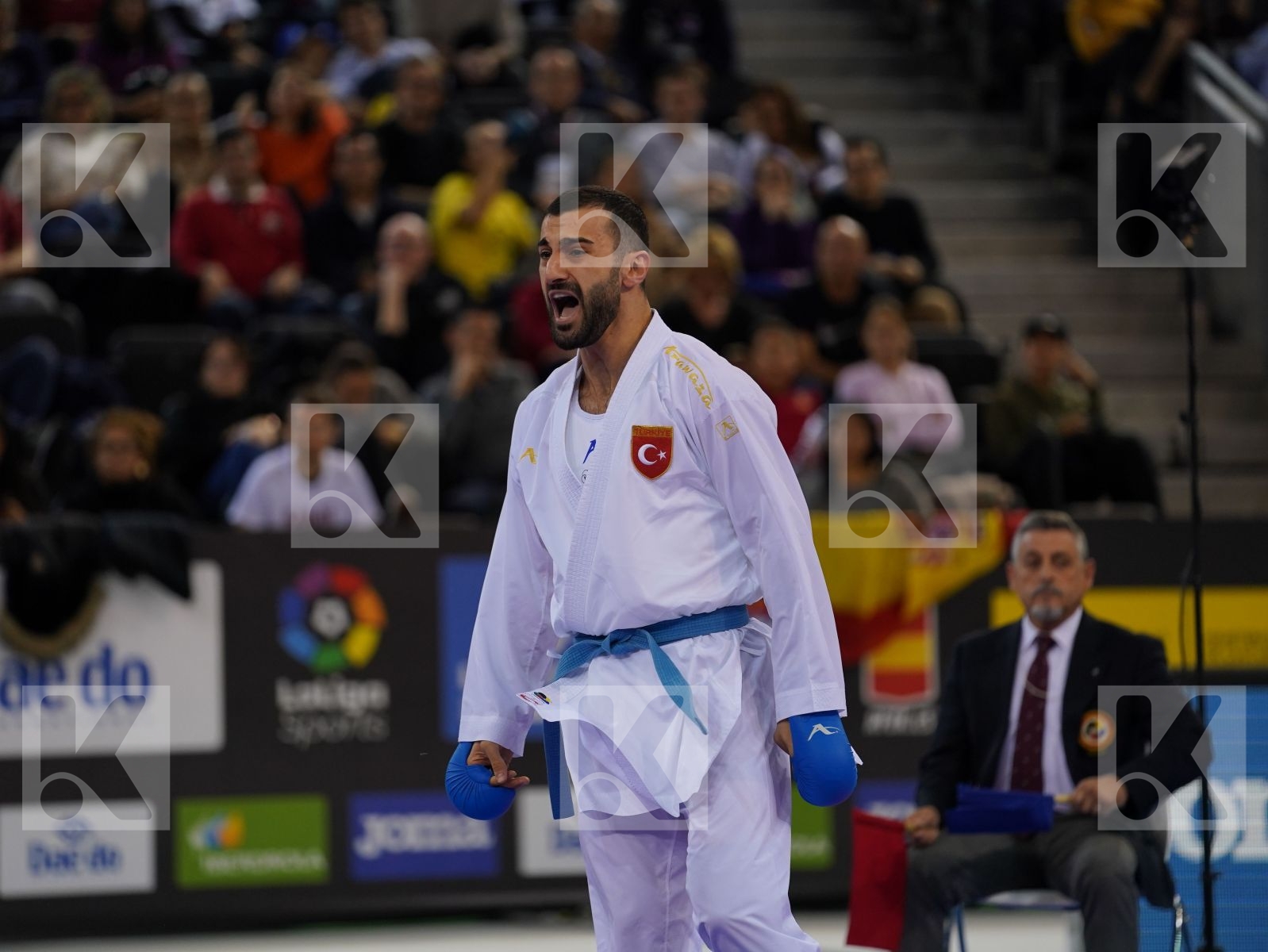 YULDASHEV DANIYAR (KAZAKHSTAN) vs AKTAS UGUR (TURKEY) in Senior Kumite -84 Kg - Gold bout