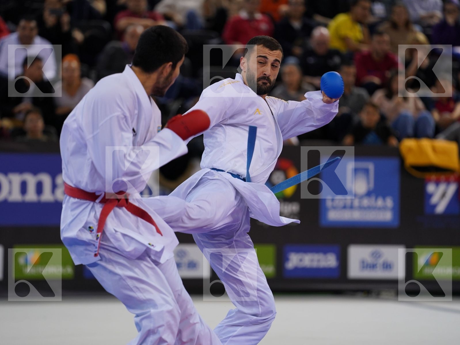 YULDASHEV DANIYAR (KAZAKHSTAN) vs AKTAS UGUR (TURKEY) in Senior Kumite -84 Kg - Gold bout