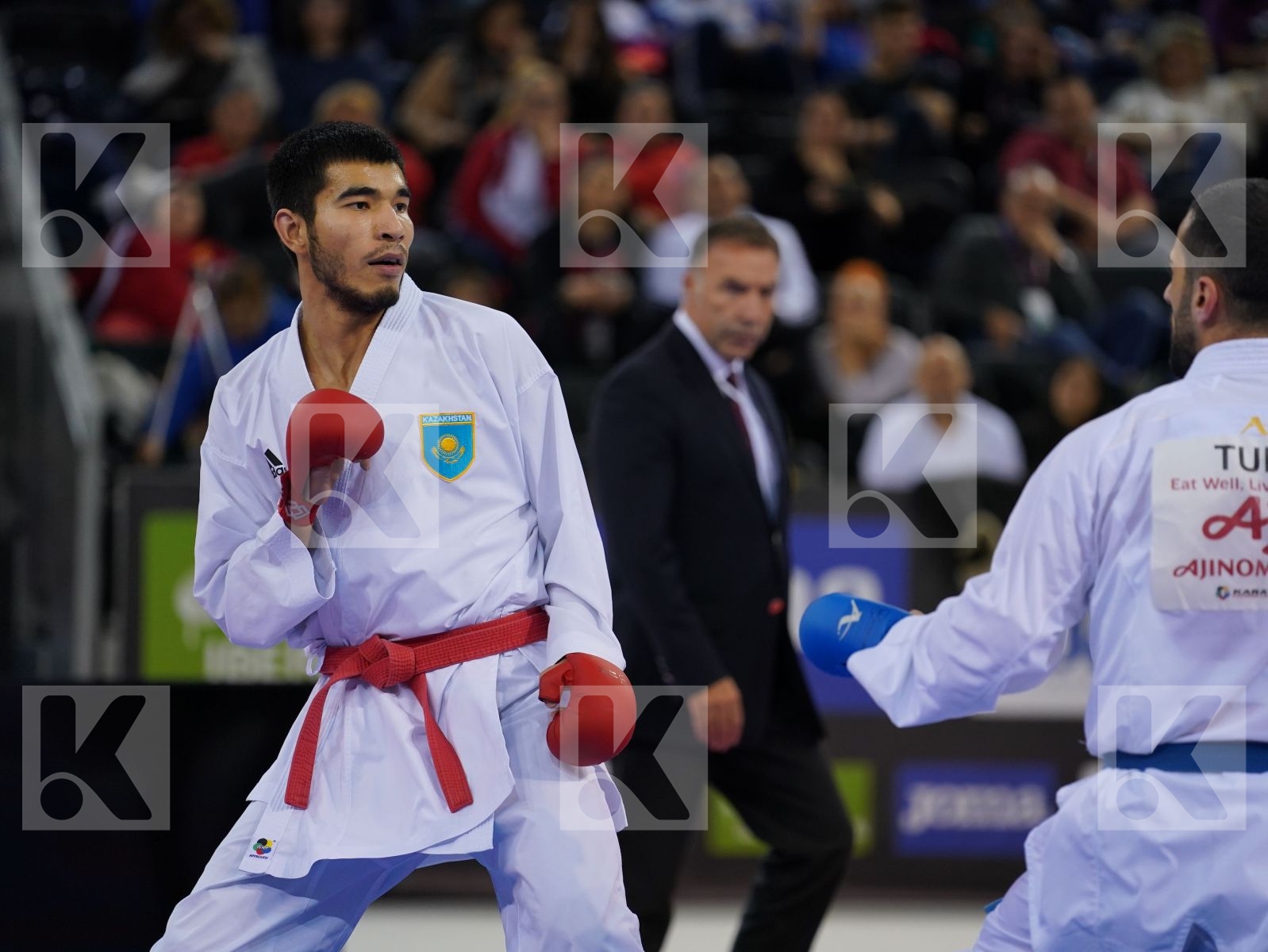 YULDASHEV DANIYAR (KAZAKHSTAN) vs AKTAS UGUR (TURKEY) in Senior Kumite -84 Kg - Gold bout