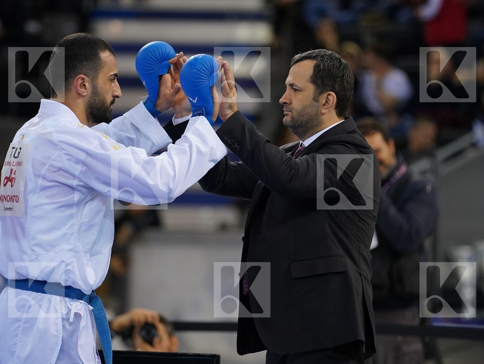 YULDASHEV DANIYAR (KAZAKHSTAN) vs AKTAS UGUR (TURKEY) in Senior Kumite -84 Kg - Gold bout