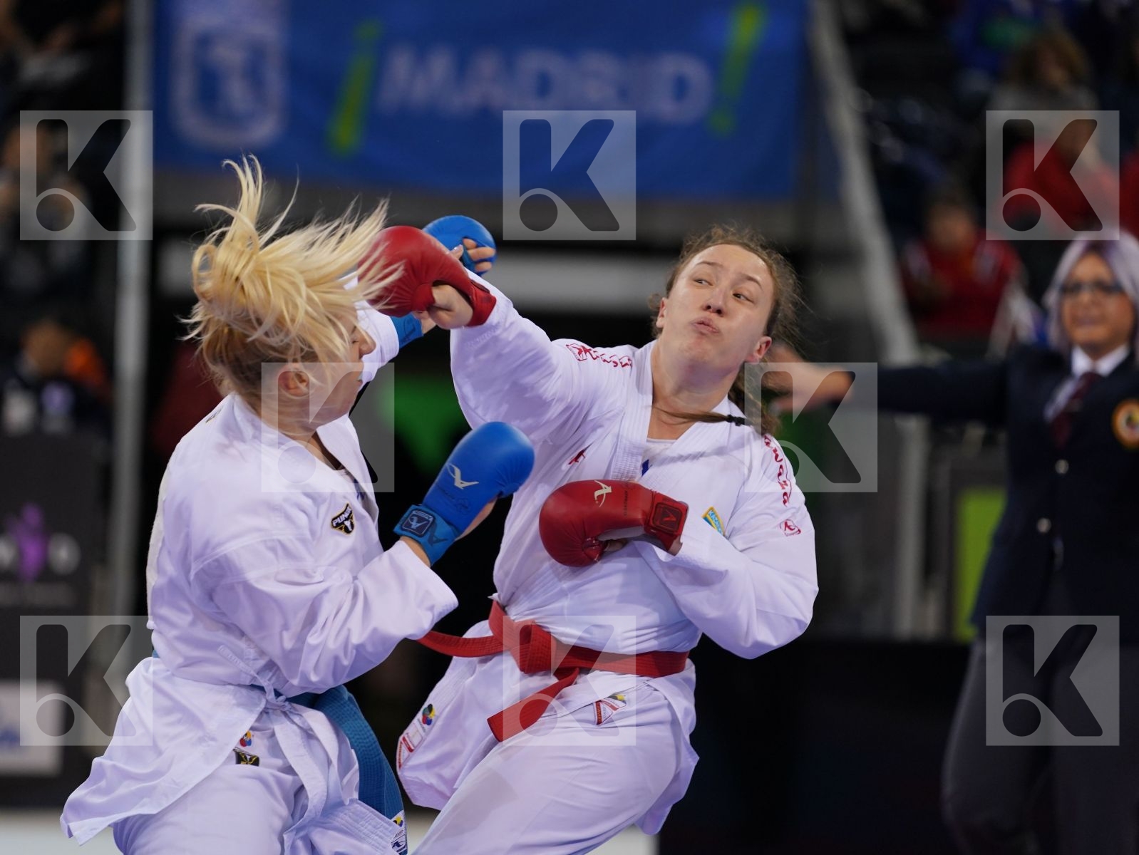 BERULTSEVA SOFYA (KAZAKHSTAN) vs CHATZILIADOU ELENI (GREECE) in Senior Kumite 68+ Kg - Gold bout