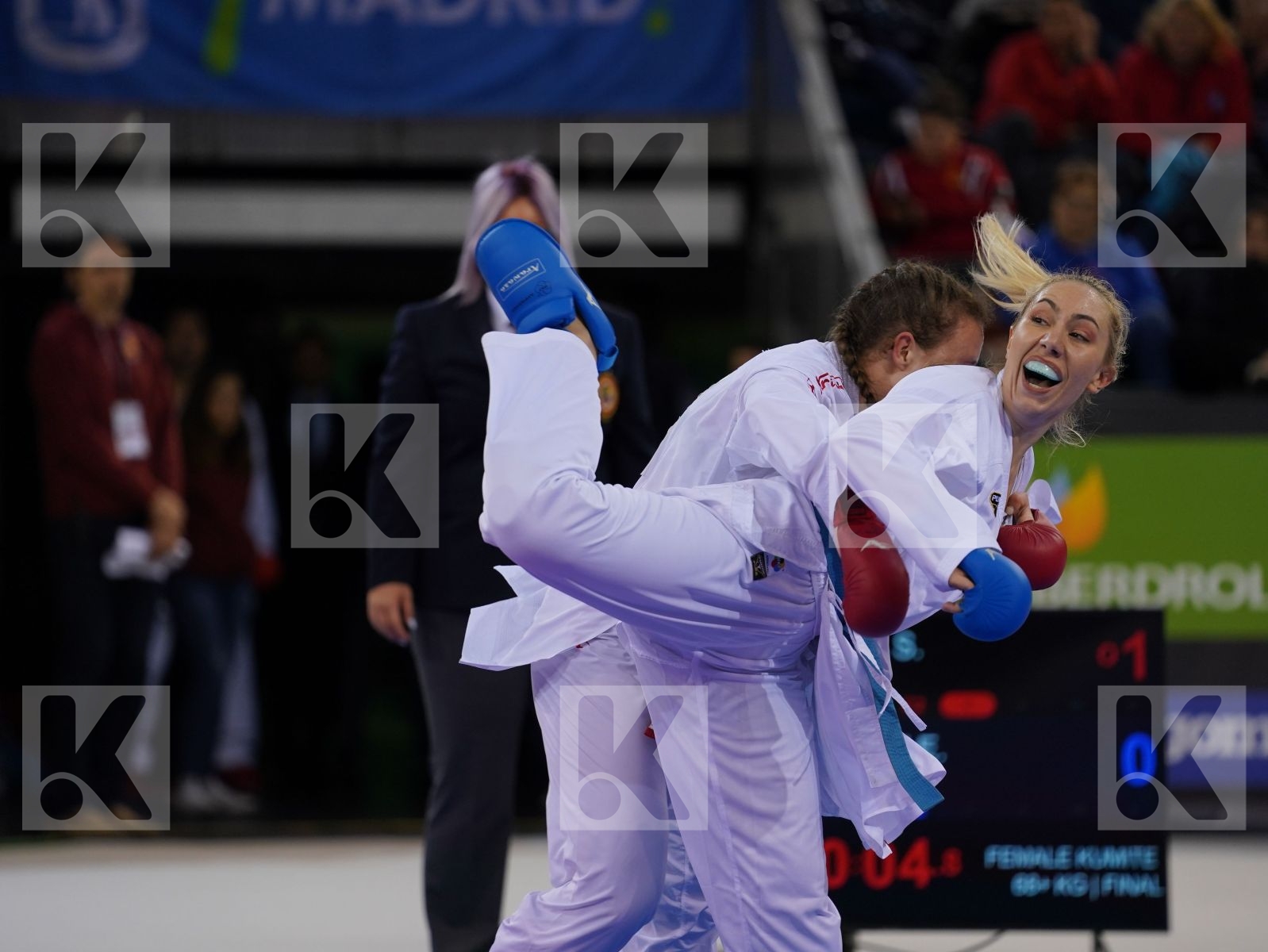 BERULTSEVA SOFYA (KAZAKHSTAN) vs CHATZILIADOU ELENI (GREECE) in Senior Kumite 68+ Kg - Gold bout
