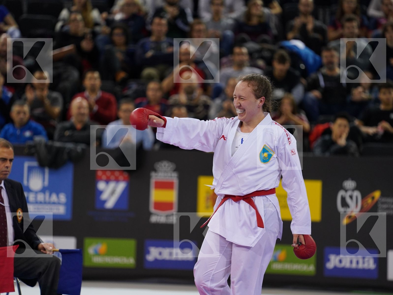 BERULTSEVA SOFYA (KAZAKHSTAN) vs CHATZILIADOU ELENI (GREECE) in Senior Kumite 68+ Kg - Gold bout