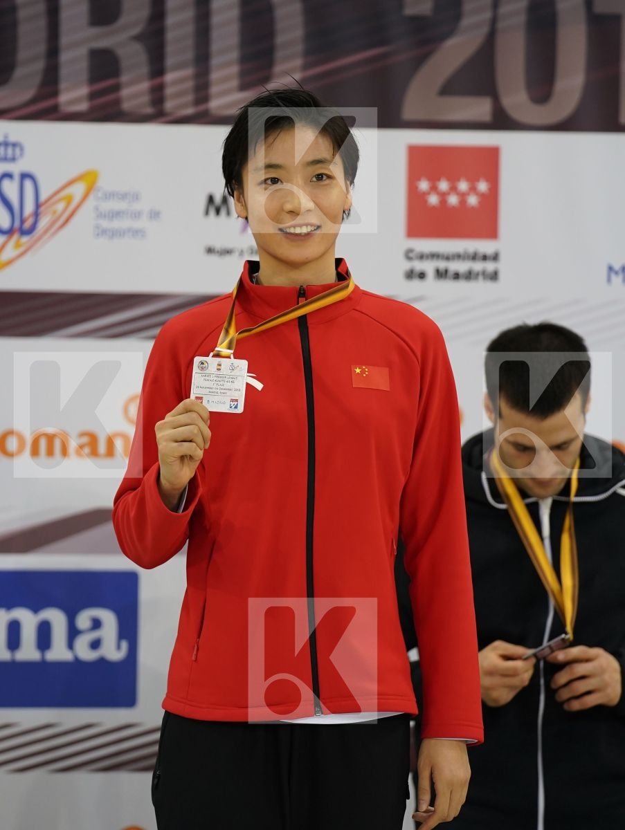 YIN XIAOYAN (PEOPLES REPUBLIC OF CHINA) during podium ceremony