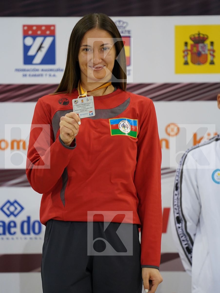 ZARETSKA IRINA (AZERBAIJAN) during podium ceremony