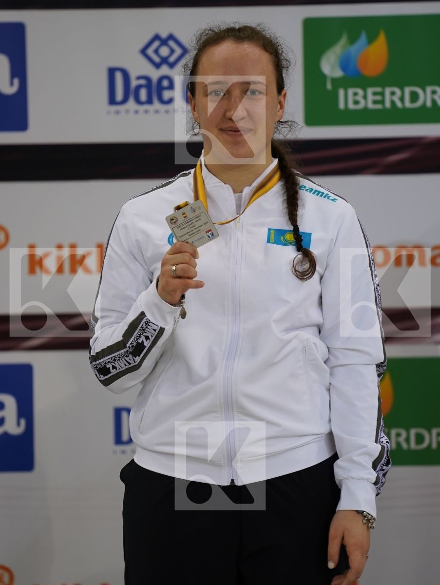 BERULTSEVA SOFYA (KAZAKHSTAN) during podium ceremony