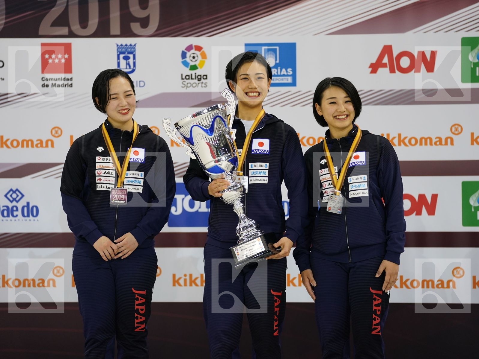 Japan during podium ceremony